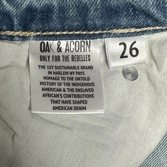 Oak & Acorn S3 Slouchy Shorts in Light Tinit  Sz: 26 - Picture 12 of 12